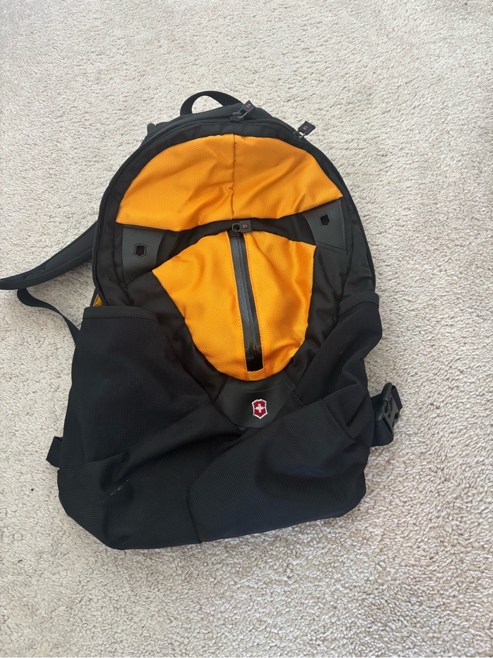 Victorinox Black and Orange Men's Daypack